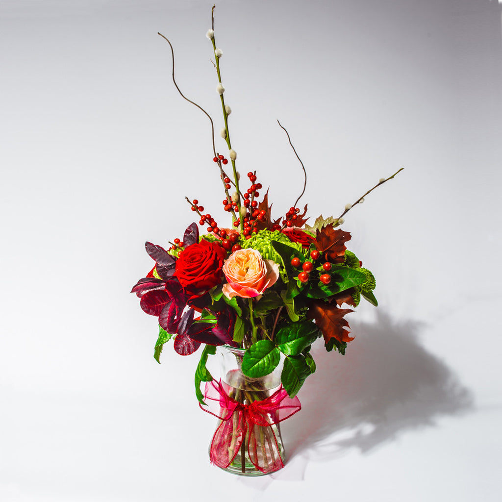 Festive, Christmas Flowers, Bouquet by XOXO Florist Aberdeen