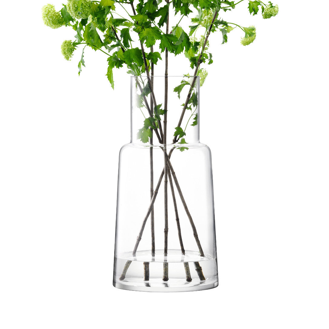 Chimney Vase Clear - Homeware, Glassware, LSA 