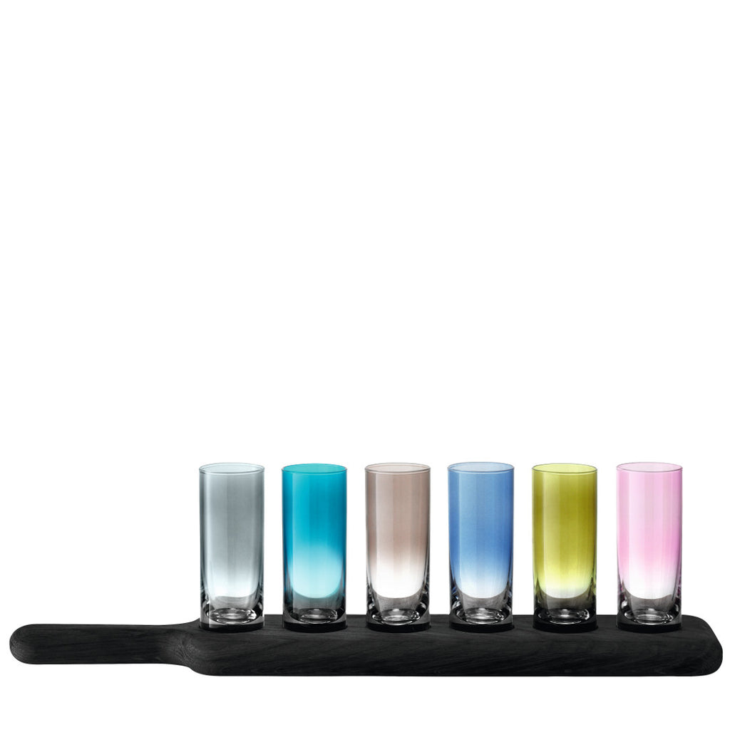 Coloured Shot Glass Paddle Set - LSA International -XOXO Florist Aberdeen