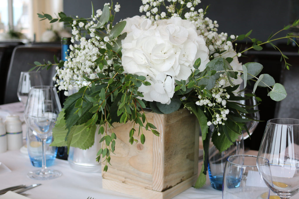 Hydrangea Table Centre XOXO Florist Aberdeen