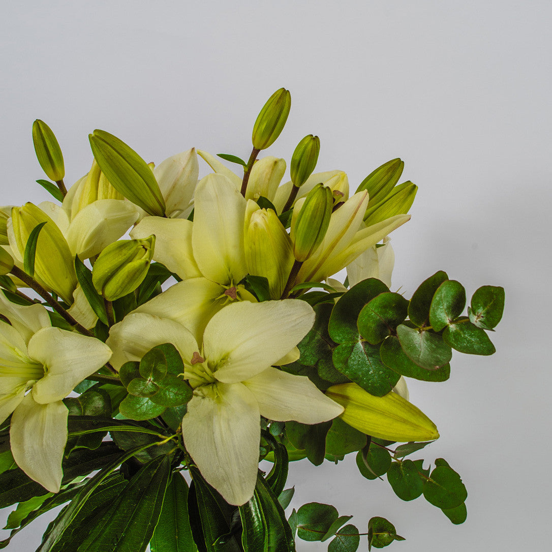 Lilly Hessian Hand-tied Bouquet - XOXO Florist Aberdeen