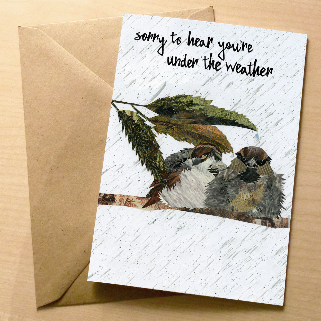 Under The Weather premium greeting card | XOXO Florist Aberdeen