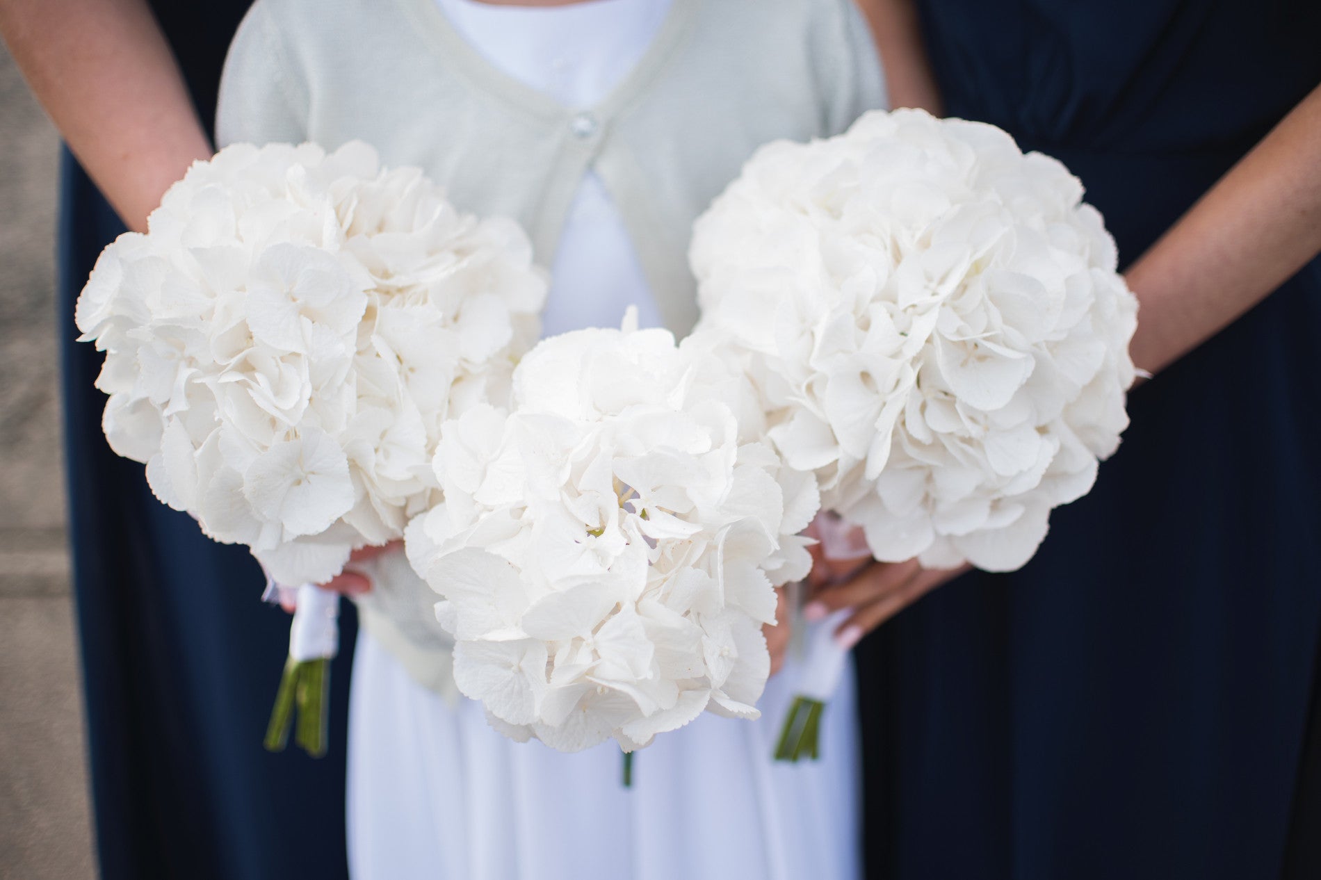 White Hydrangea Bridal Bouquets - Weddings Florist XOXO