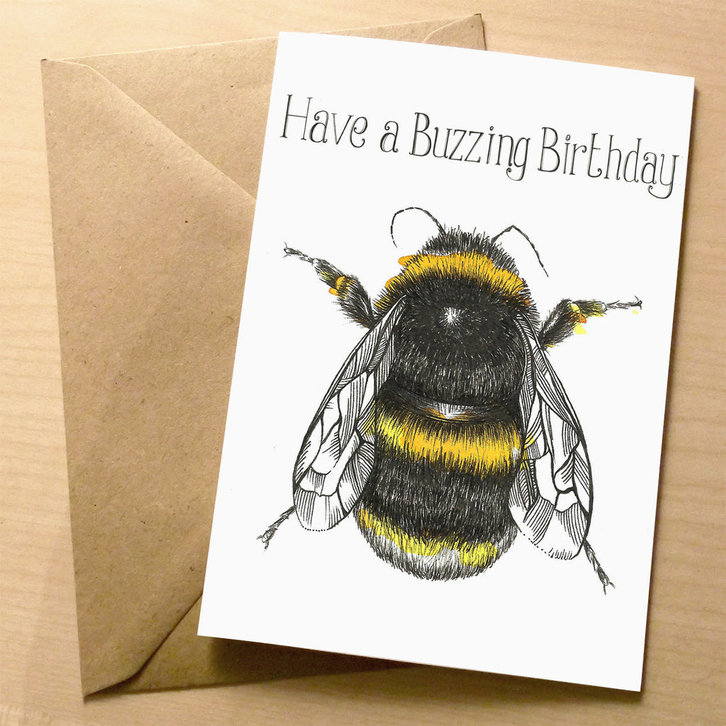 Bumblebee Birthday Greeting card | XOXO Florist Aberdeen