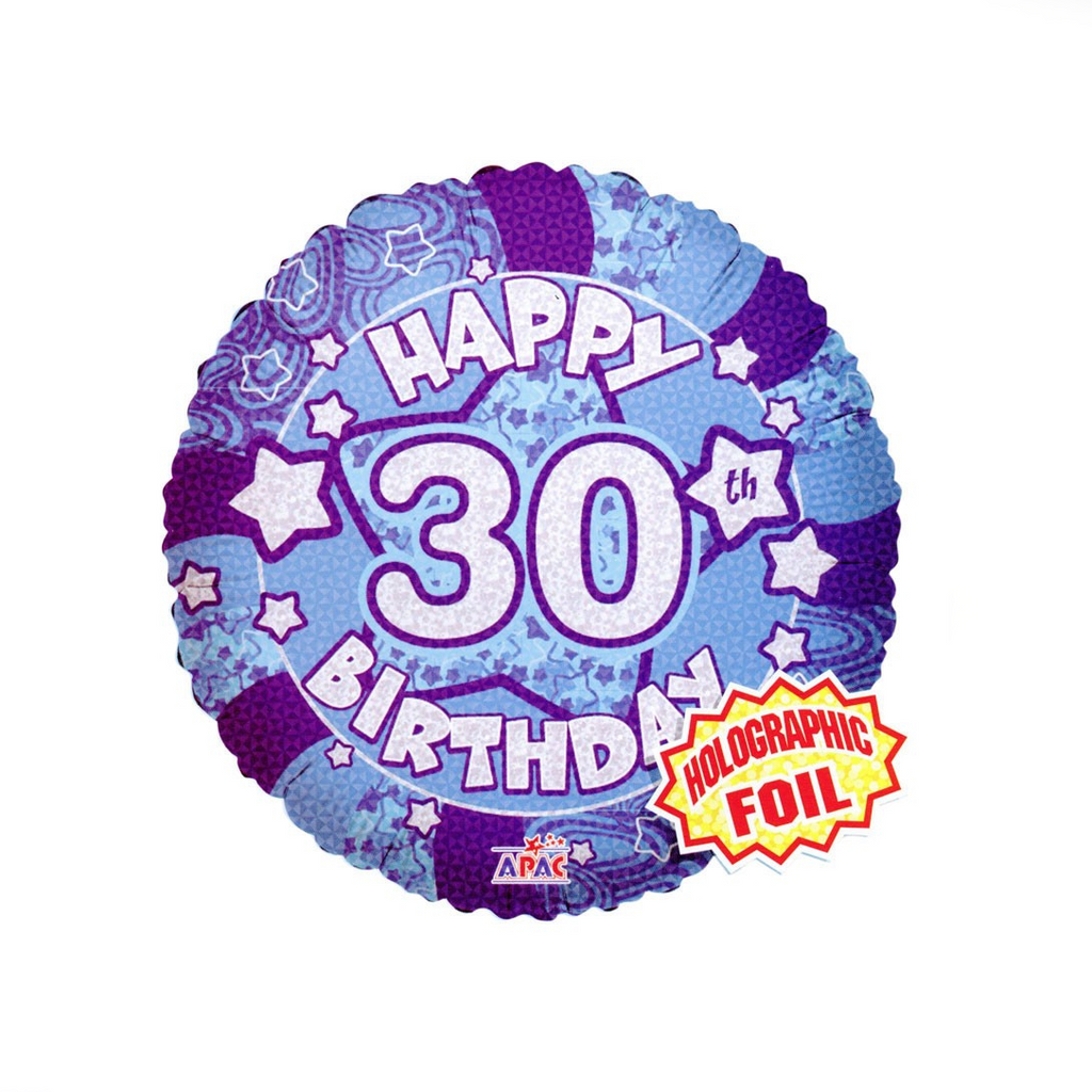 Happy 30th Birthday Balloon - XOXO Florist Aberdeen