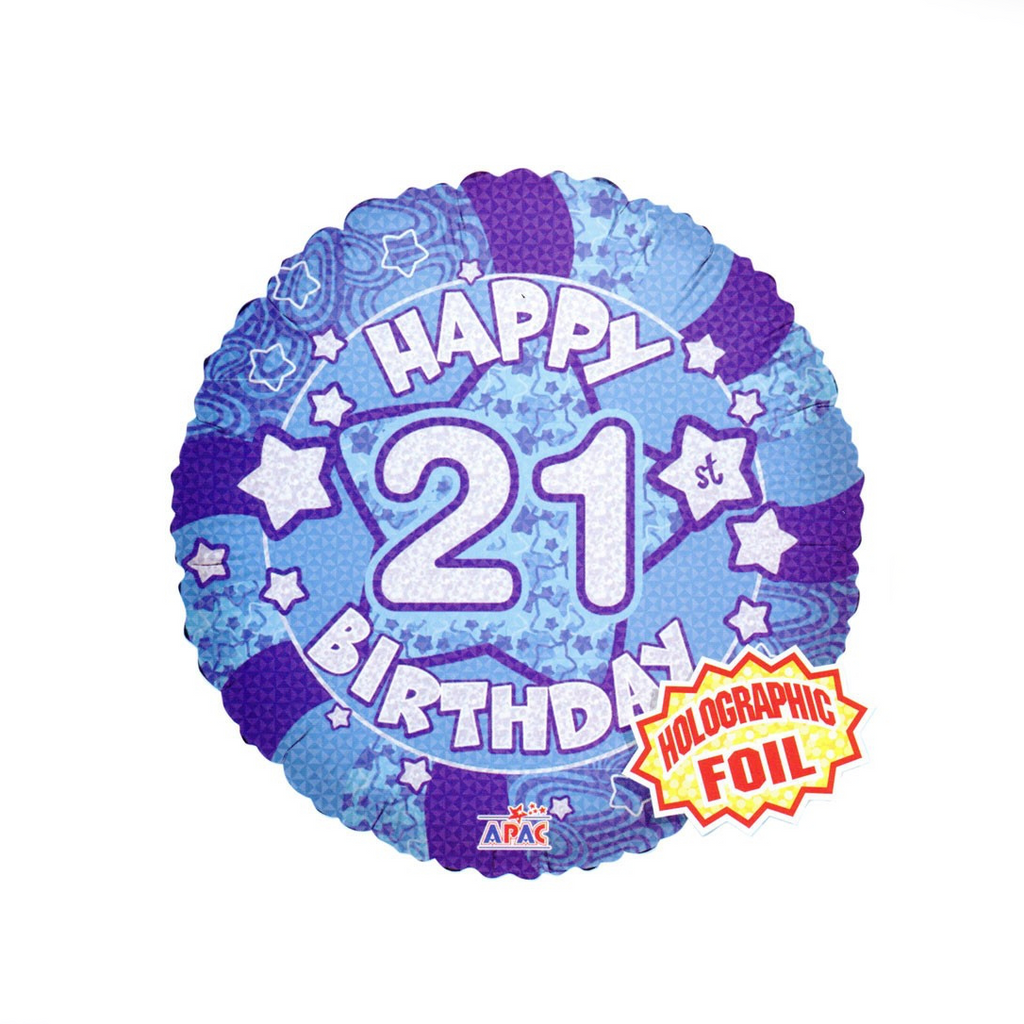 Happy 21st Birthday Balloon - XOXO Florist Aberdeen