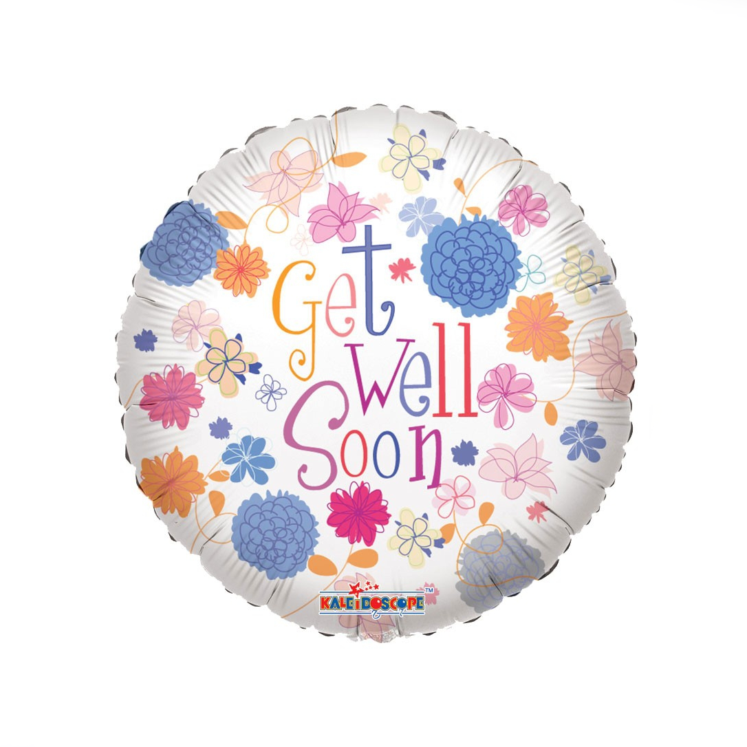 Get Well Soon Flower Balloon - XOXO Florist Aberdeen