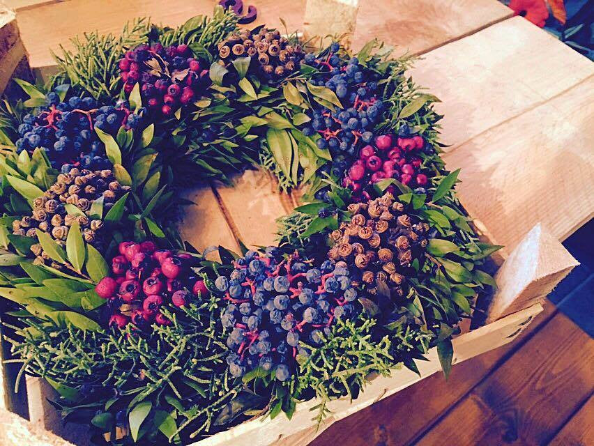 Mixed Berry Christmas Wreath