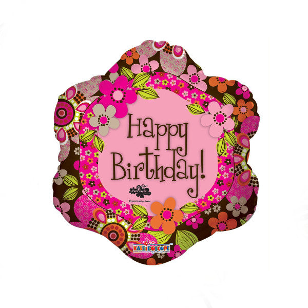 Happy Birthday Flower Balloon