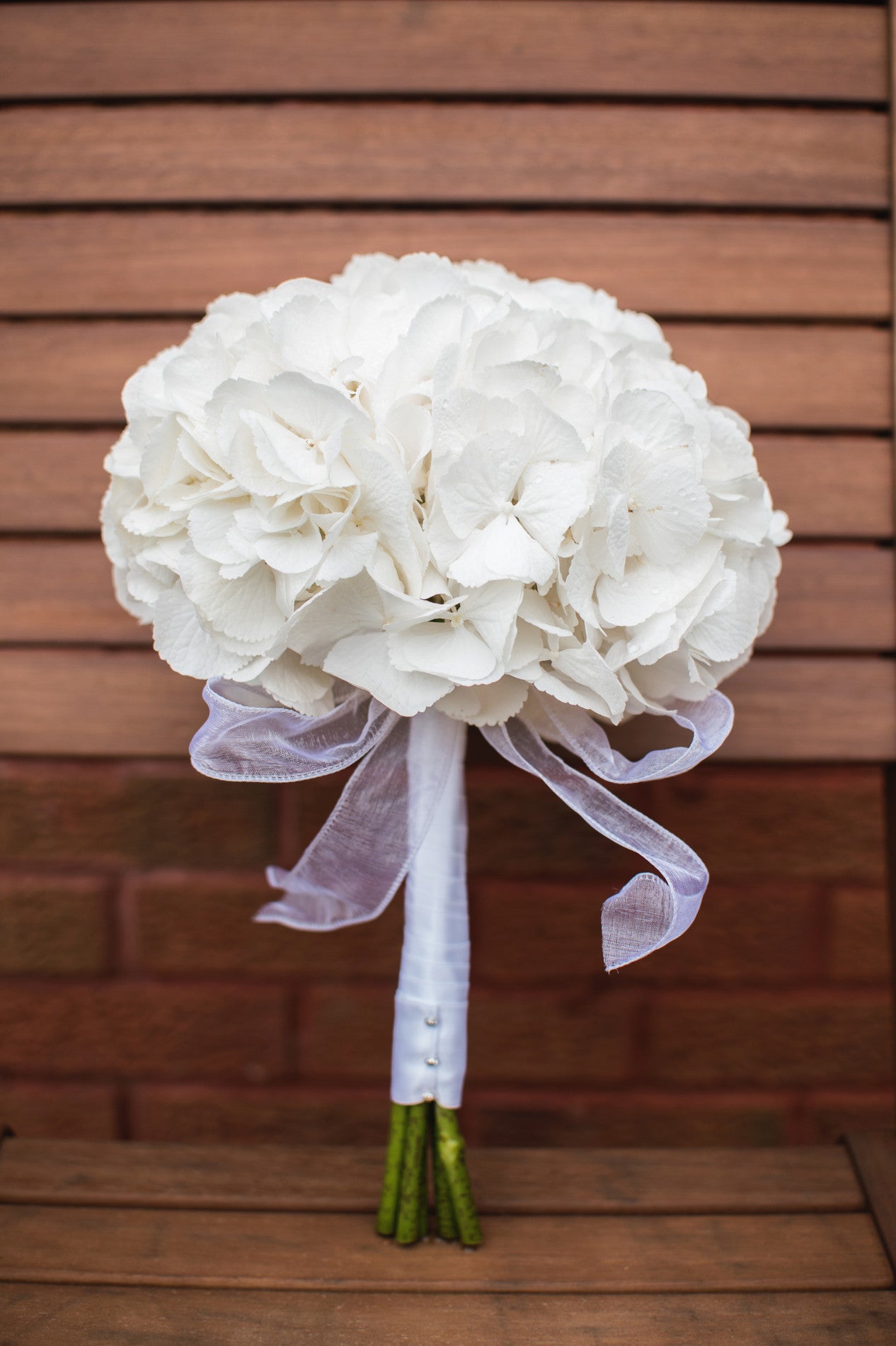 White Hydrangea Bridal Bouquets - Weddings Florist XOXO