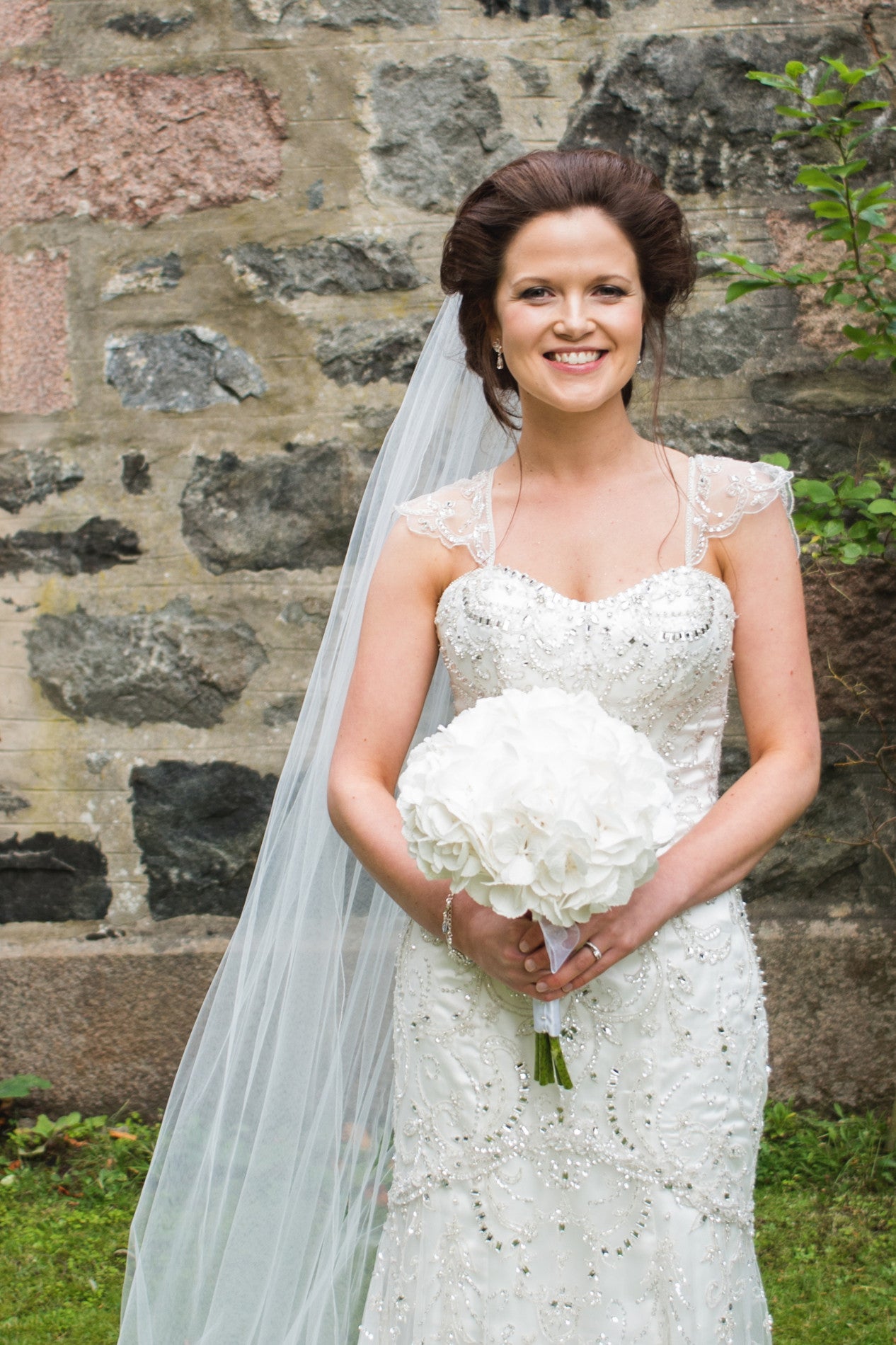 White Hydrangea Bridal Bouquets - Weddings Florist XOXO