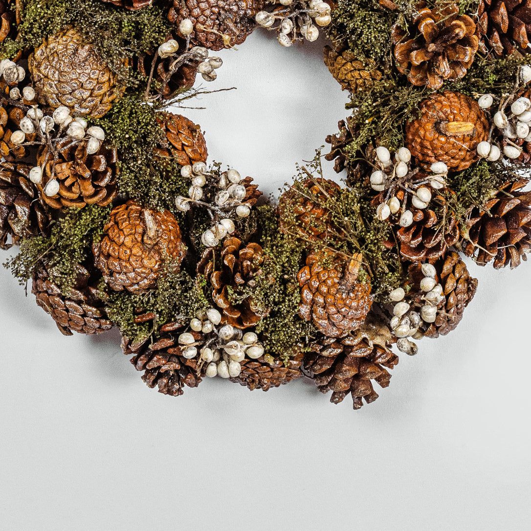 Autumnal Pine Cone Wreath