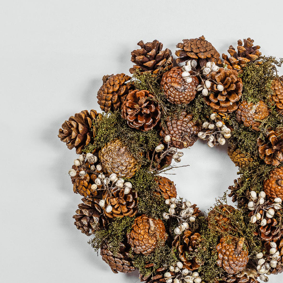Autumnal Pine Cone Wreath